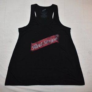 Red Stripe Beer Women's Tank Top Flared Comfort Shirt New In Bag Large